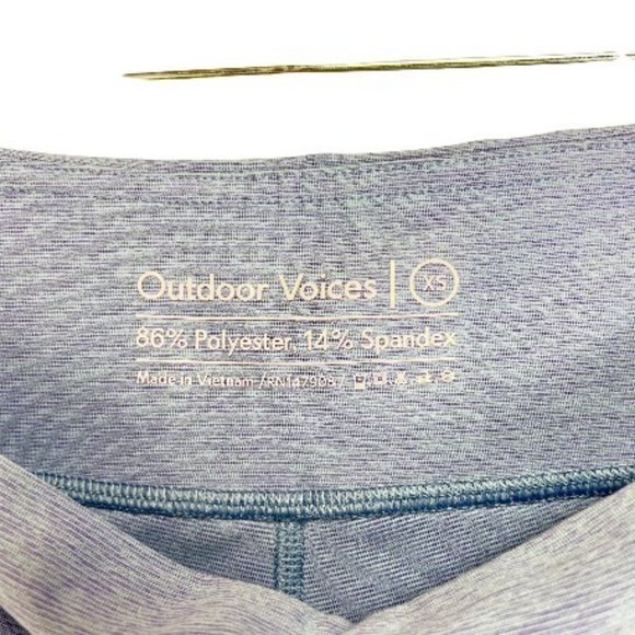 Outdoor Voices Warm Up Legging Blue Size XS Mid Rise Slim Fit - Picture 7 of 8